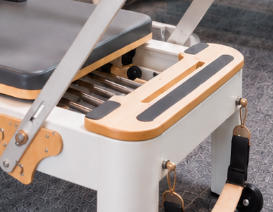 Detail of a reformer strap and spring
